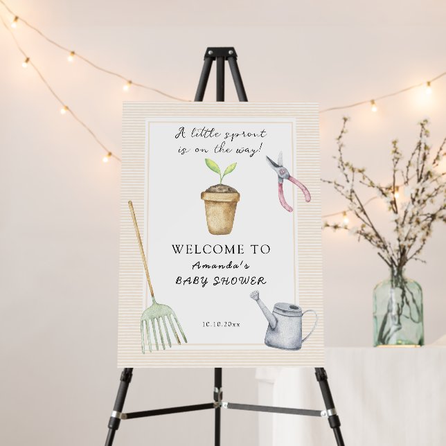 Little Sprout Baby Shower Foam Board (In Situ (Stand))
