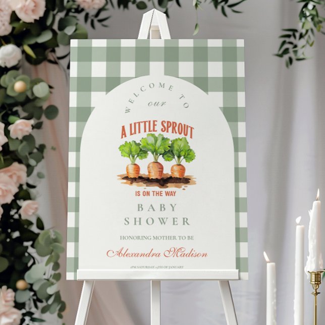 Little Sprout  Baby Shower Foam Board (Creator Uploaded)