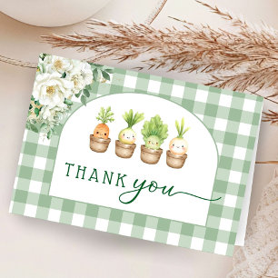 Little Sprout Baby Shower Folded Thank You Cards