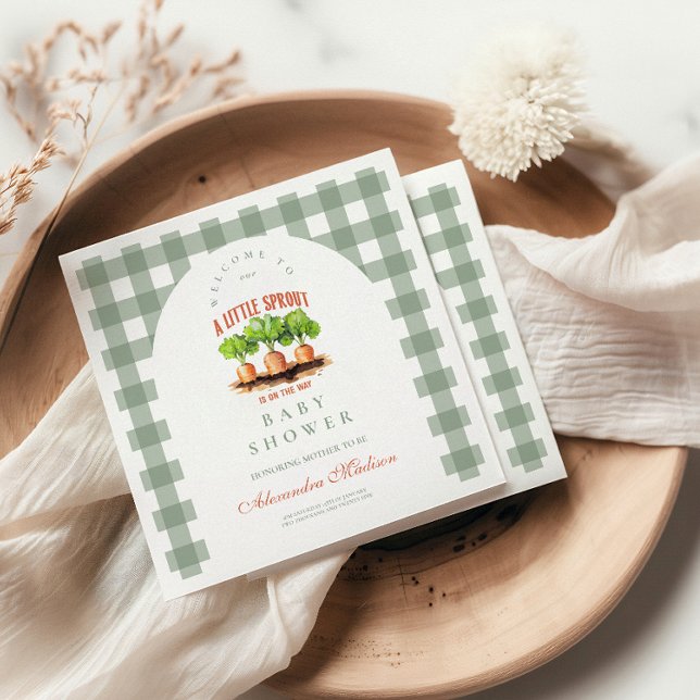 Little Sprout  Baby Shower Napkins (Creator Uploaded)