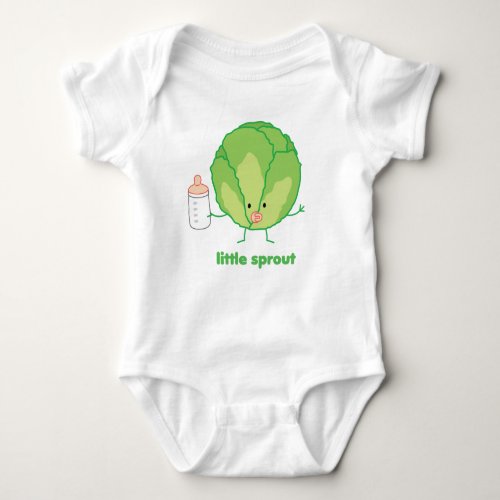 Little Sprout  by queenies cards Baby Bodysuit