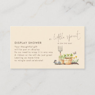 Little Sprout Display Baby Shower Enclosure Card