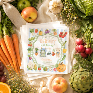 Little Sprout Farm Boy Baby Shower Napkins