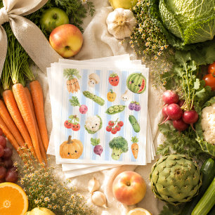 Little Sprout Farmers Market Boy Baby Shower Napkins