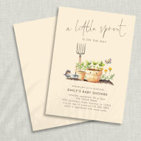 Little Sprout Garden Beige Baby Shower