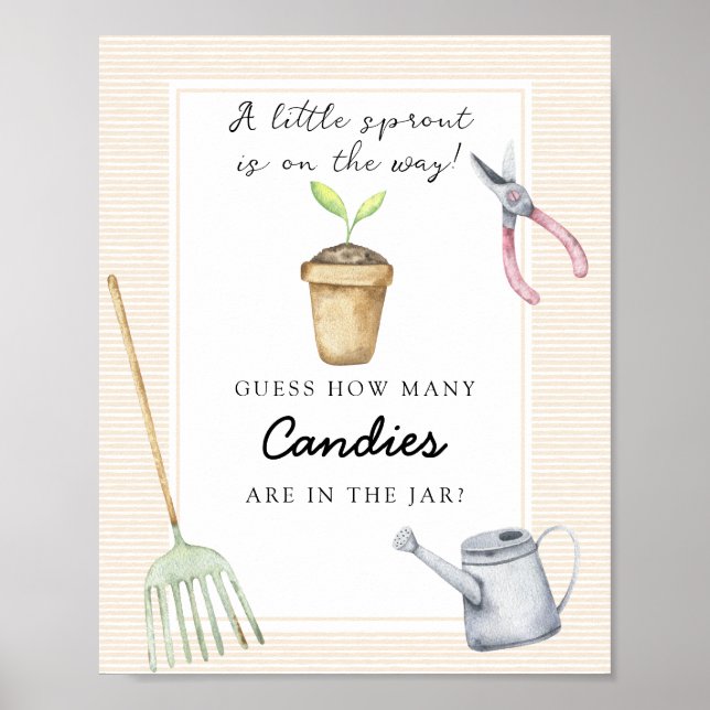 Little sprout - guess how many candies poster (Front)