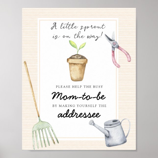 Little Sprout - Help the Busy Mom-to-Be Poster (Front)