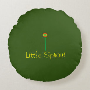 Little sprout round pillow