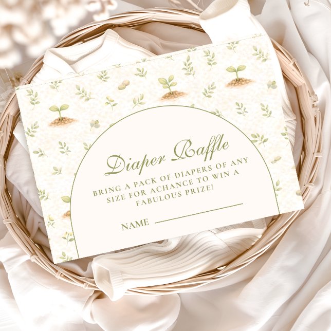 Little Sprout Vintage Garden Diapper Raffle Enclosure Card (Creator Uploaded)