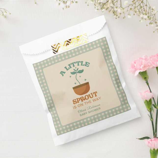  Little Sprouts Garden Party Baby Shower Favor Bag (Sealed)