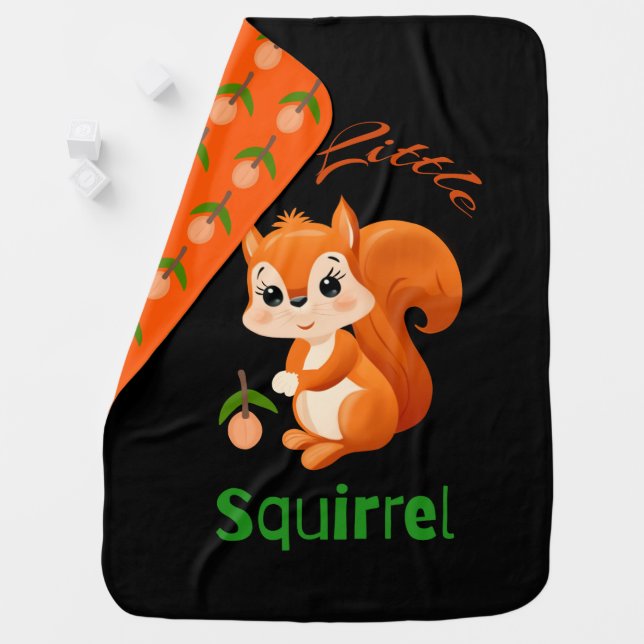 Little squirrel  baby blanket (In Situ)