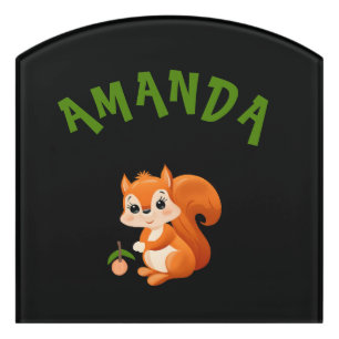 Little squirrel  door sign