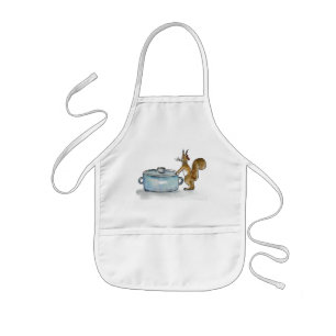 little squirrel kids' apron