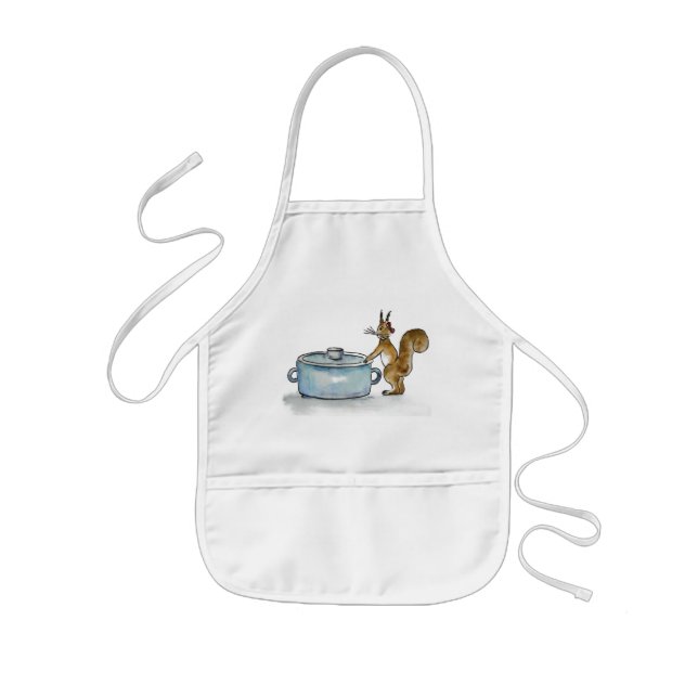 little squirrel kids' apron (Front)