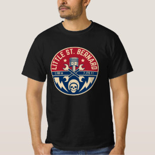 Little St Bernard Pass french italy Alpine motobik T-Shirt