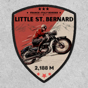 Little St Bernard Pass french italy Alpine motorcy Patch