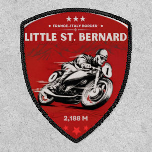 Little St Bernard Pass french italy Alpine motorcy Patch