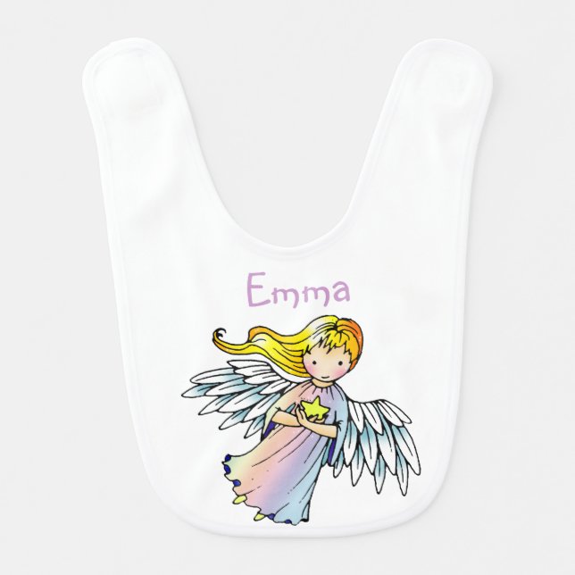 Little Star Angel Bib (Front)