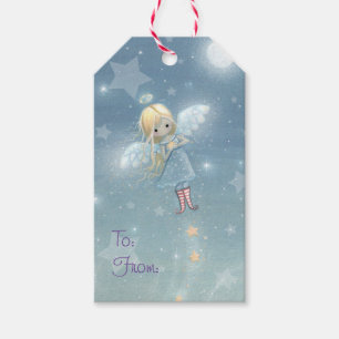 Little Star Angel Christmas Gift Tags