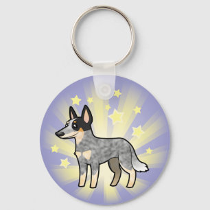Little Star Australian Cattle Dog / Kelpie Keychain
