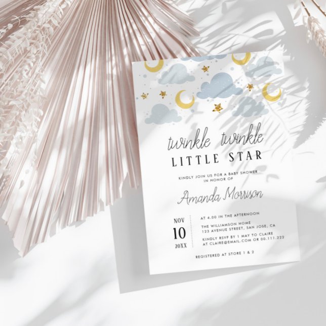 little star baby shower invitation (Creator Uploaded)