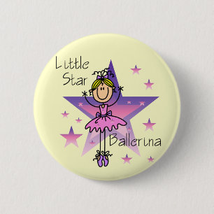 Little Star Ballerina - Blond Hair Button