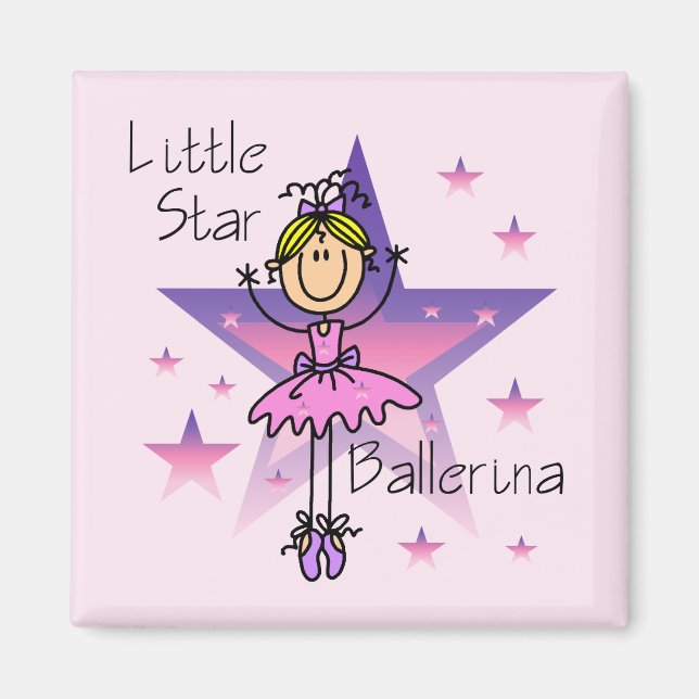 Little Star Ballerina - Blond Hair Magnet (Front)