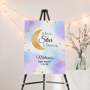 Little Star Brewing Celestial Baby shower Welcome Foam Board
