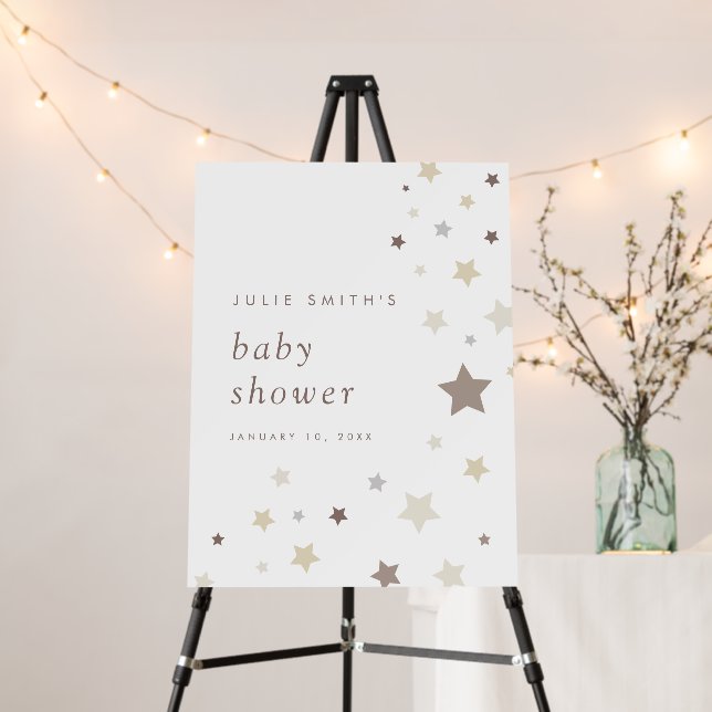 Little Star Gender Neutral Welcome Sign (In Situ (Stand))