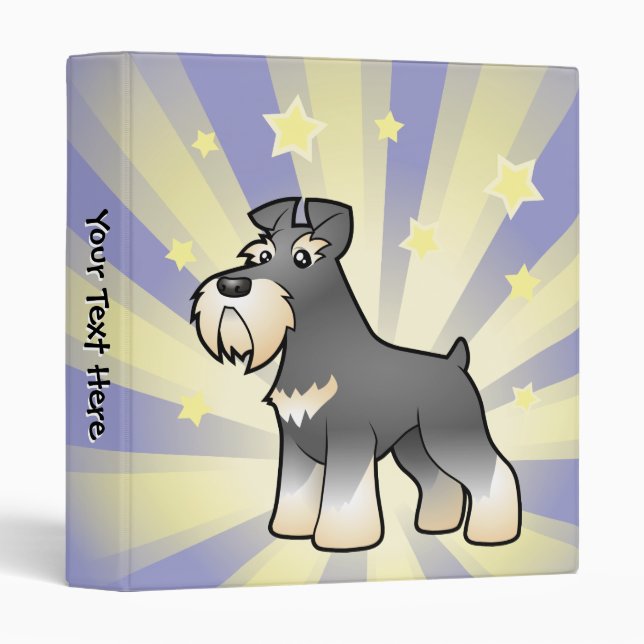 Little Star Giant/Standard/Miniature Schnauzer Binder (Front/Spine)