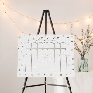 Little Star Guess the Due Date Game Foam Board