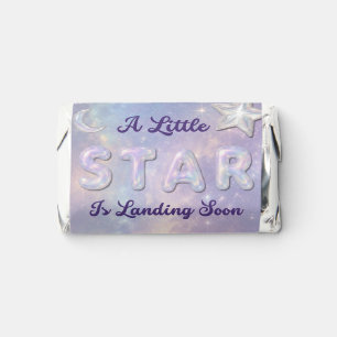 Little Star Is Landing Soon Celestial Baby Shower Hershey's Miniatures