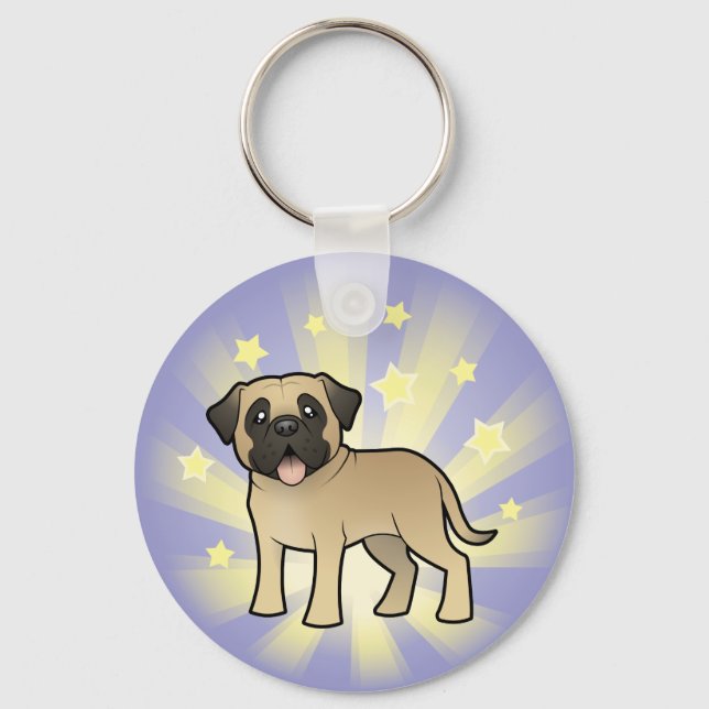 Little Star Mastiff / Bullmastiff Keychain (Front)
