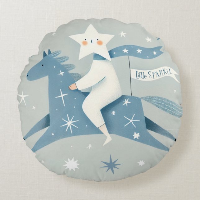 Little Star Nursery Baby  Round Pillow (Front)