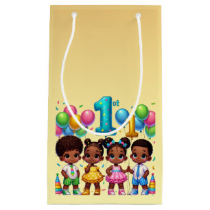 Little Stars First Birthday Bash Small Gift Bag