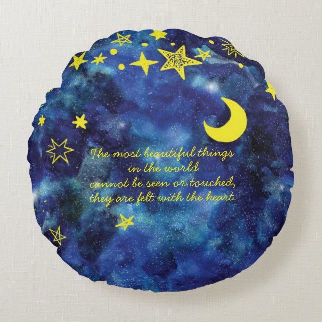 Little stars round pillow (Front)