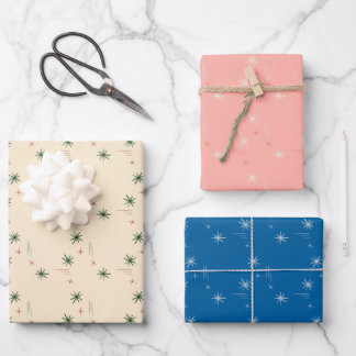 Little stars wrapping paper set of 3