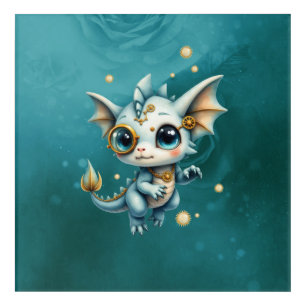 Little Steam Dragon – Professional Chaos Engineer. Acrylic Print