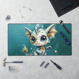 Little Steam Dragon – Professional Chaos Engineer. Desk Mat