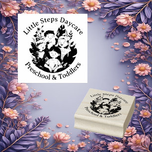 Little Steps Daycare Preschool And Toddlers Custom Rubber Stamp