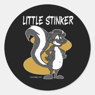 Little Stinker Classic Round Sticker