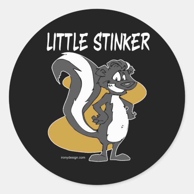 Little Stinker Classic Round Sticker (Front)