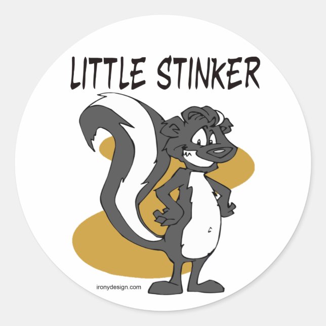 Little Stinker Classic Round Sticker (Front)