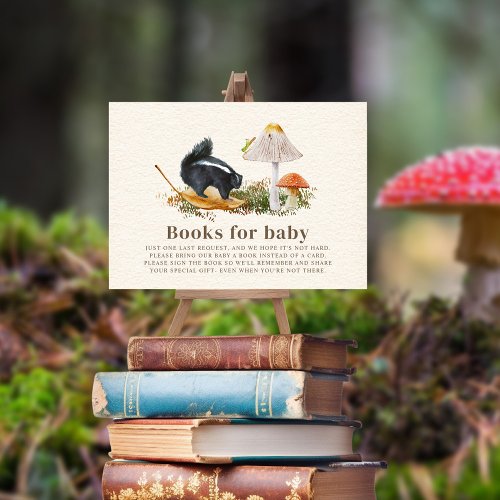 Little Stinker Skunk Baby Shower Book Request Enclosure Card