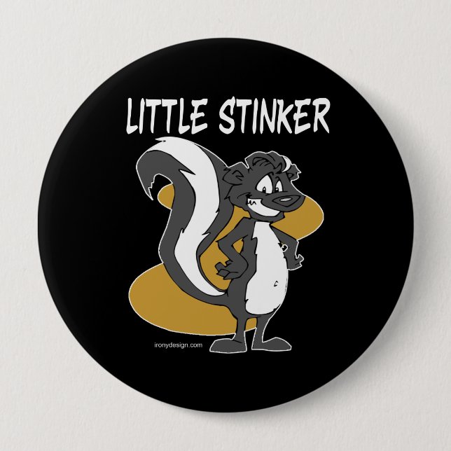 Little Stinker Skunk Button (Front)