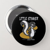 Little Stinker Skunk Button (Front & Back)