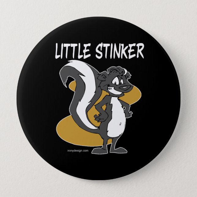 Little Stinker Skunk Button (Front)