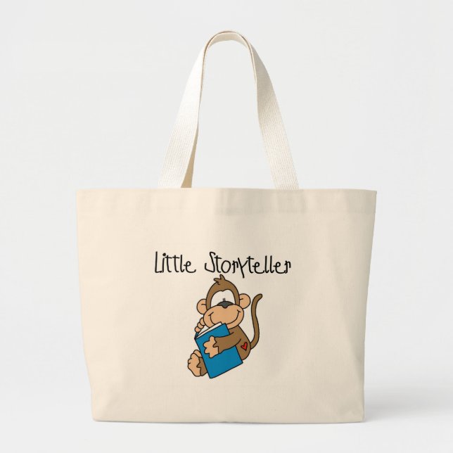 Little Storyteller Large Tote Bag (Front)