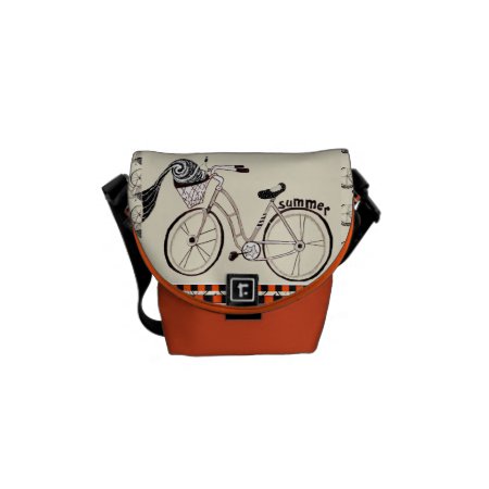 Little Summer Bicycle Messenger Bag