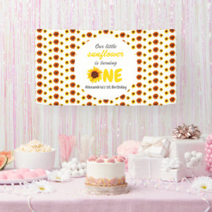 Little Sunflower 1st Birthday Banner